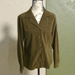 Sag Harbor Petite Green Blouse‎